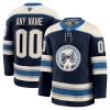 Columbus Blue Jackets Fanatics Premium Custom 2024-25 Alternate Navy Trikot - Herren